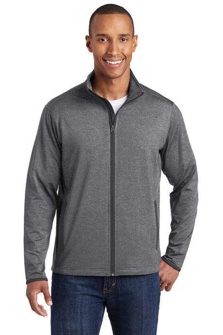Sport-Tek ®  Sport-Wick ®  Stretch Contrast Full-Zip Jacket.  ST853 - Sport-Tek ST853