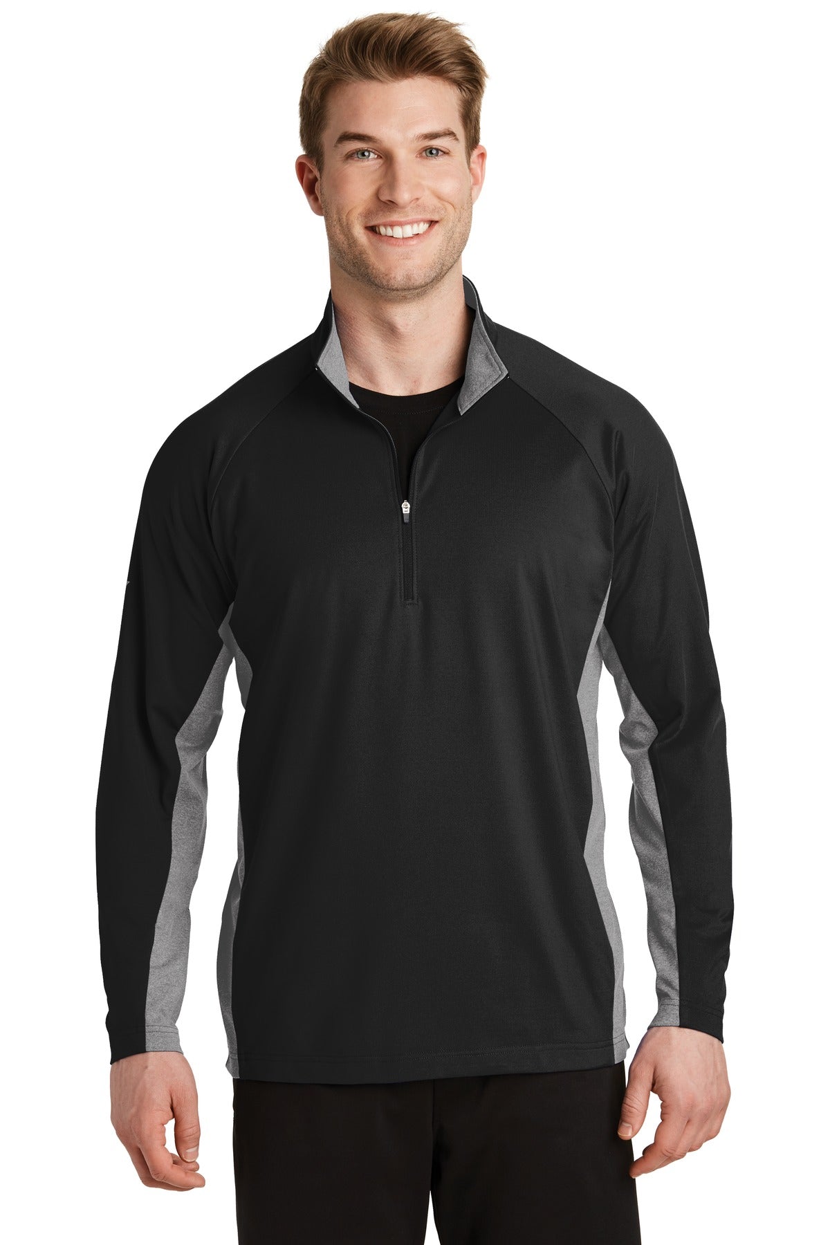 Sport-Tek ®  Sport-Wick ®  Stretch Contrast 1/4-Zip Pullover. ST854 - Sport-Tek ST854