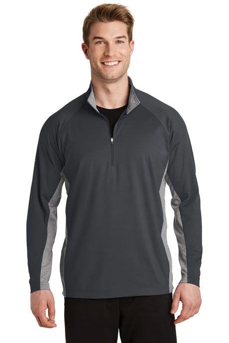 Sport-Tek ®  Sport-Wick ®  Stretch Contrast 1/4-Zip Pullover. ST854 - Sport-Tek ST854
