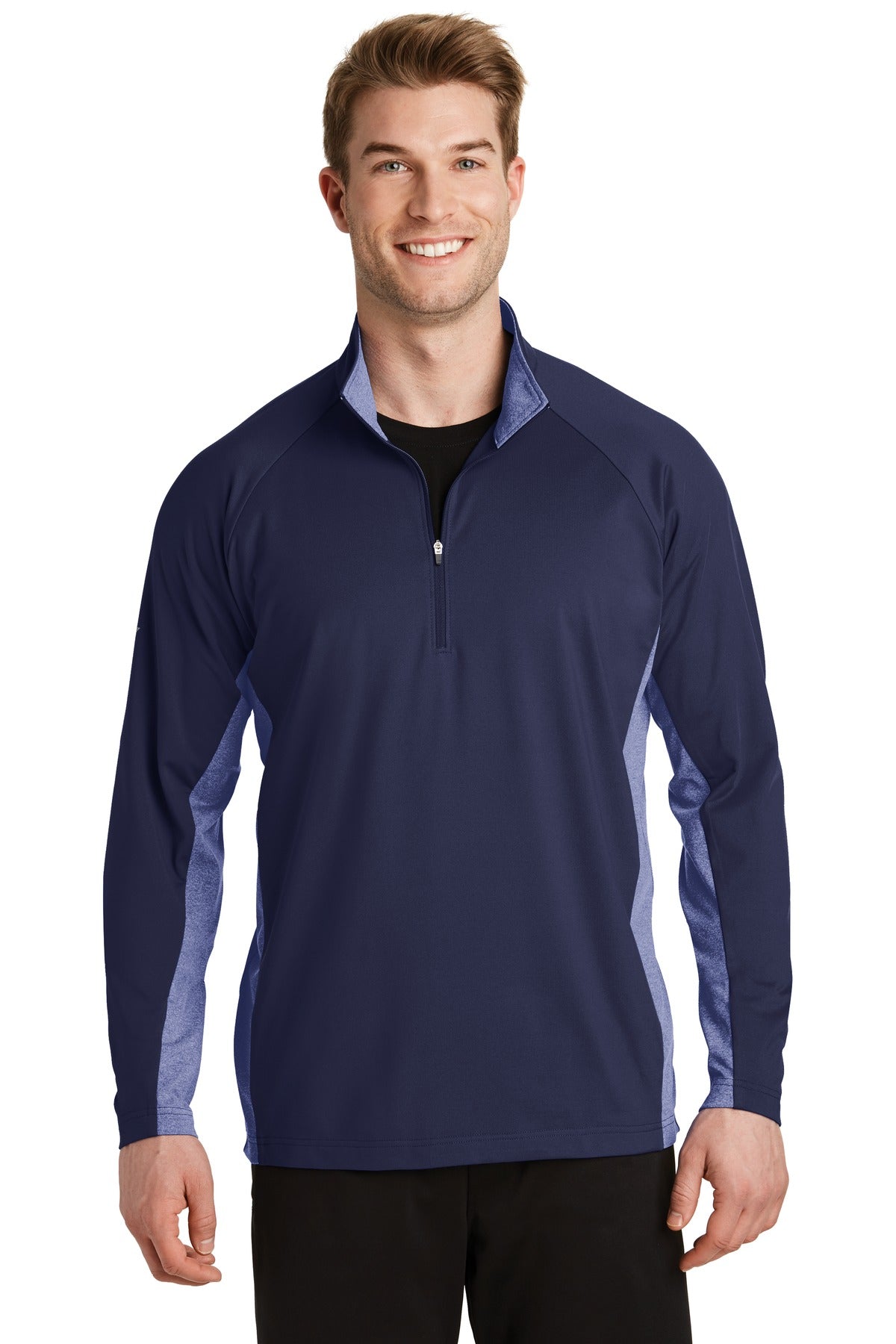 Sport-Tek ®  Sport-Wick ®  Stretch Contrast 1/4-Zip Pullover. ST854 - Sport-Tek ST854