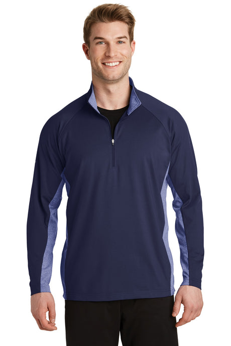 Sport-Tek ®  Sport-Wick ®  Stretch Contrast 1/4-Zip Pullover. ST854 - Sport-Tek ST854