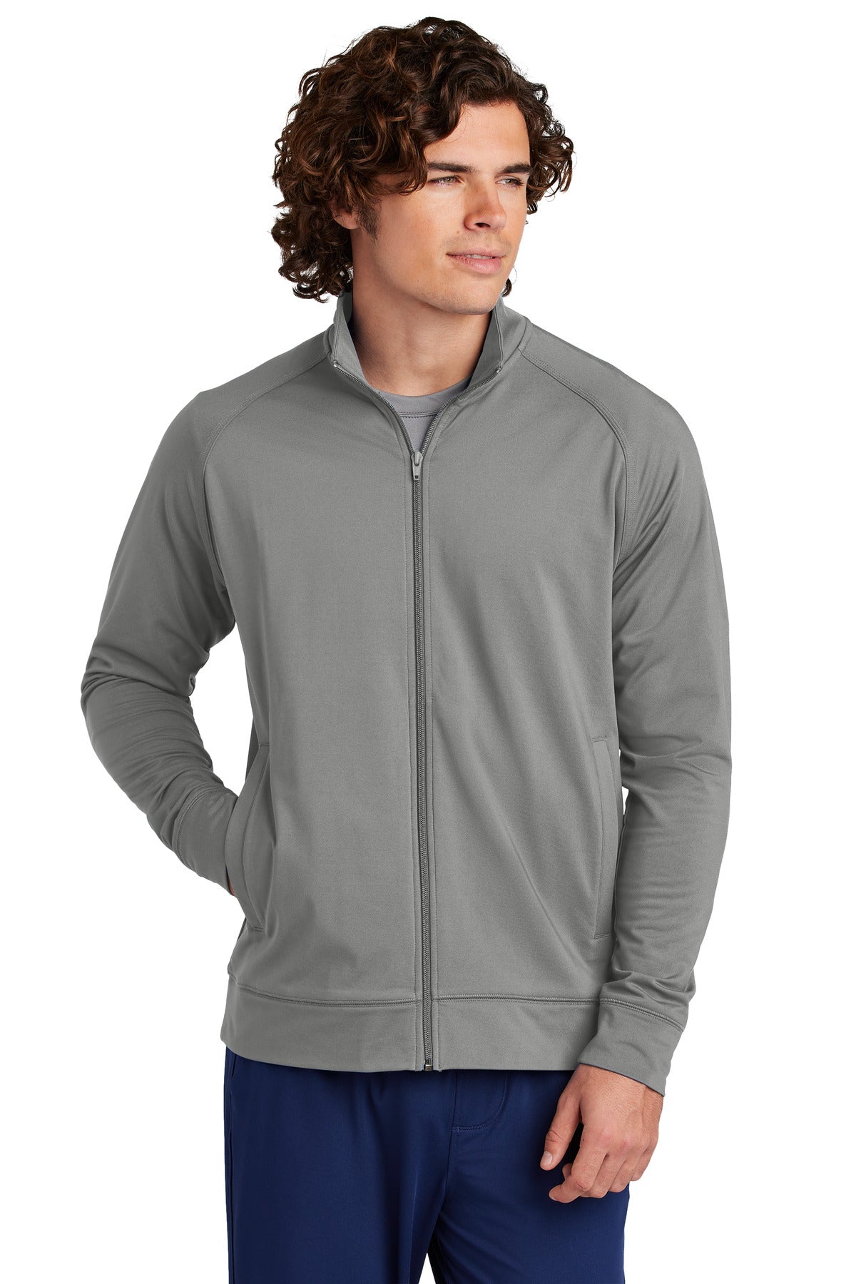 Sport-Tek ST857 Sport-Wick Stretch Full-Zip Cadet Jacket