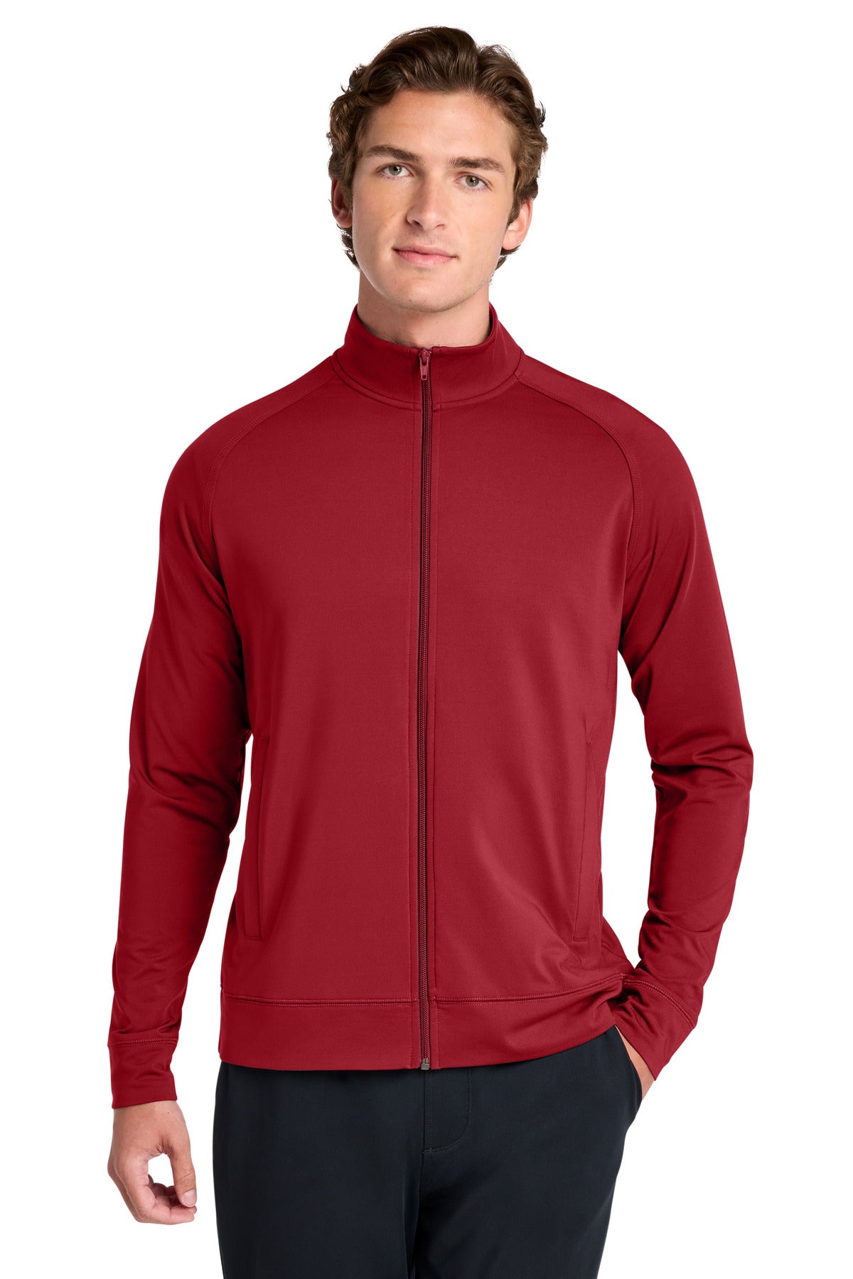 Sport-Tek ST857 Sport-Wick Stretch Full-Zip Cadet Jacket