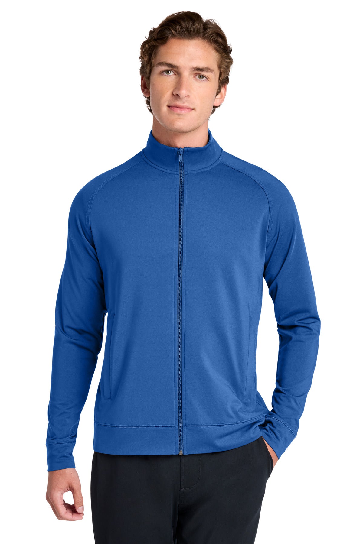 Sport-Tek ST857 Sport-Wick Stretch Full-Zip Cadet Jacket
