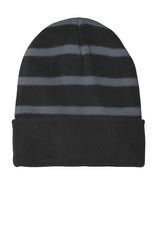 Sport-Tek ®  Striped Beanie with Solid Band. STC31 - Sport-Tek STC31