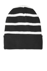 Sport-Tek ®  Striped Beanie with Solid Band. STC31 - Sport-Tek STC31