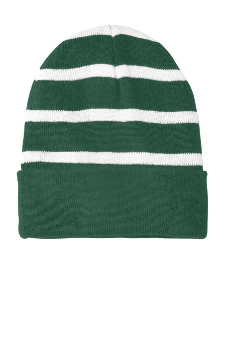 Sport-Tek ®  Striped Beanie with Solid Band. STC31 - Sport-Tek STC31