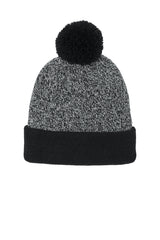 Sport-Tek ®  Halftime Heather Pom Beanie STC68 - Sport-Tek STC68