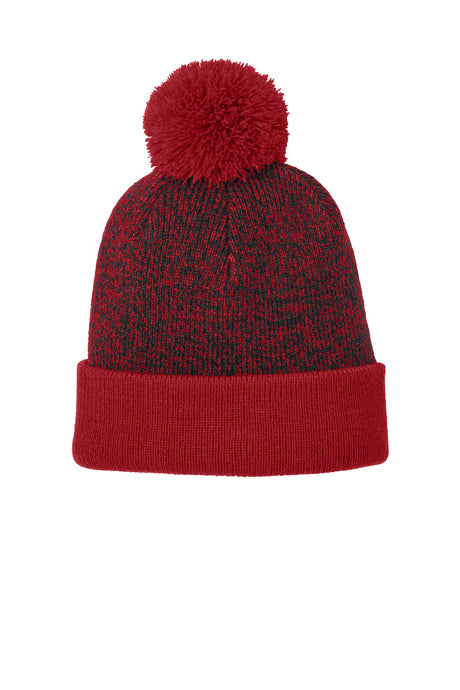 Sport-Tek ®  Halftime Heather Pom Beanie STC68 - Sport-Tek STC68