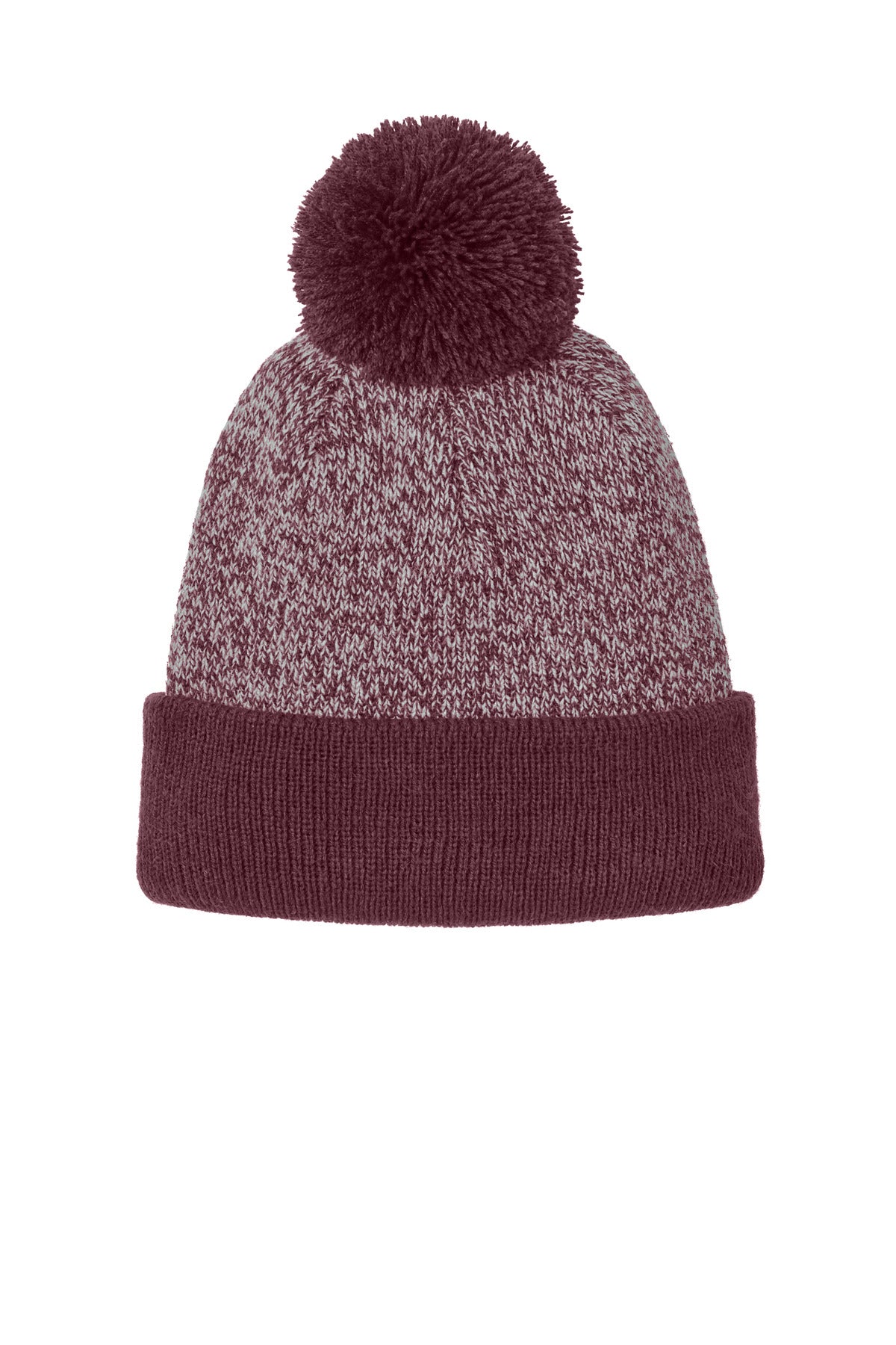 Sport-Tek ®  Halftime Heather Pom Beanie STC68 - Sport-Tek STC68