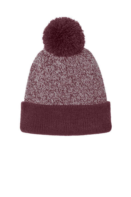 Sport-Tek STC68 Halftime Heather Pom Beanie