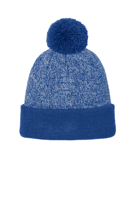 Sport-Tek ®  Halftime Heather Pom Beanie STC68 - Sport-Tek STC68