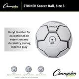 Champion Sports STRIKER SOCCER BALL SIZE 3
