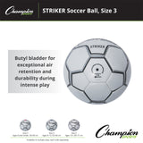 Champion Sports STRIKER SOCCER BALL SIZE 3