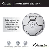 Champion Sports STRIKER SOCCER BALL SIZE 3