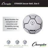 Champion Sports STRIKER SOCCER BALL SIZE 3