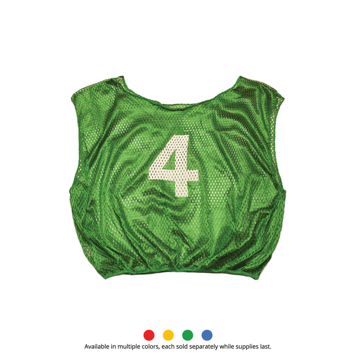 NUMBERED SCRIMMAGE VEST, YOUTH RED