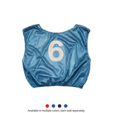 NUMBERED SCRIMMAGE VEST, YOUTH RED