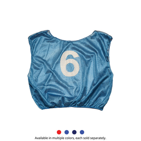 NUMBERED SCRIMMAGE VEST, YOUTH RED
