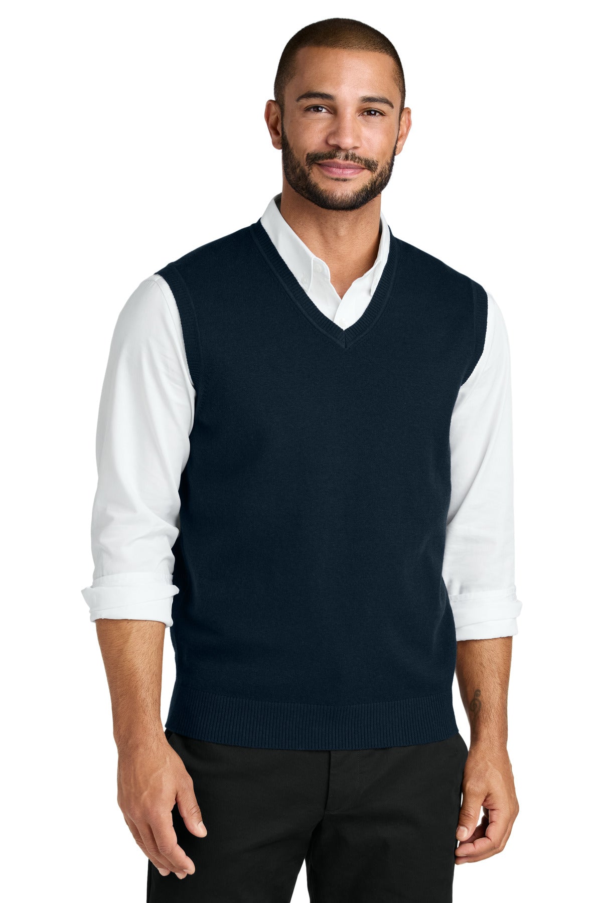 Port Authority ® Easy Care Sweater Vest SW2860 - Port Authority SW2860 Polos/Knits Port Authority River Blue Navy XS