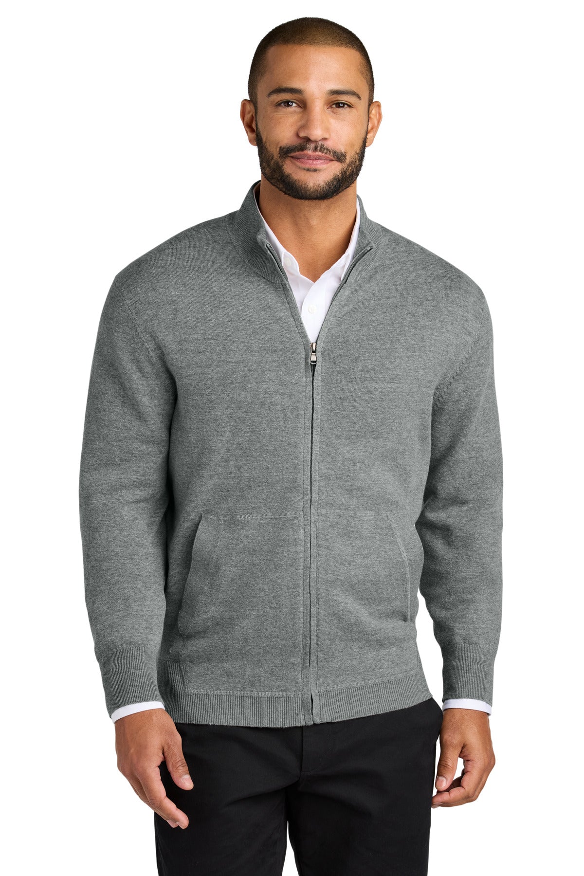 Port Authority SW2901 Easy Care Full-Zip Sweater | Wholesale