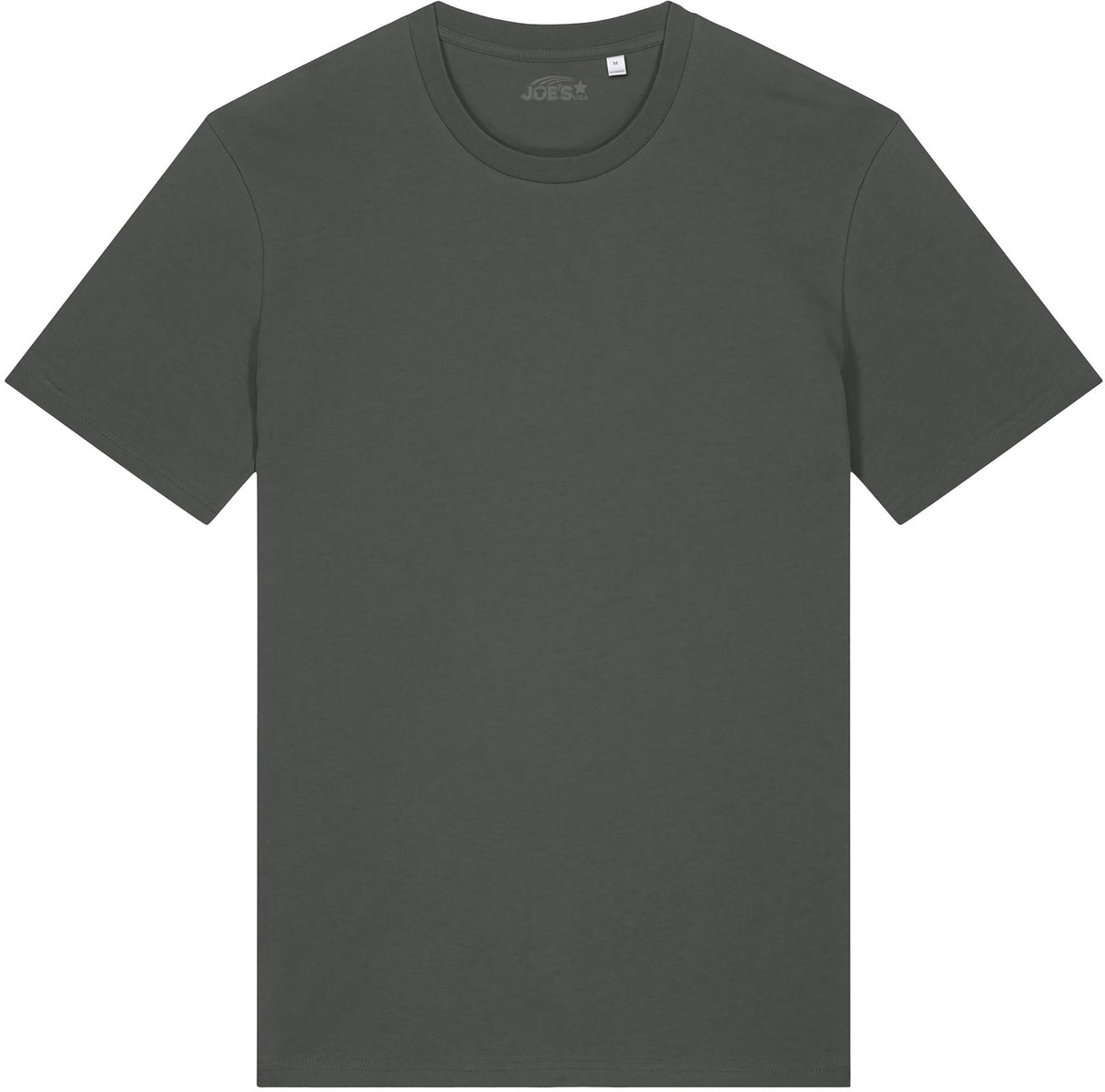 Joe's USA Organic Midweight Tee - Anthracite