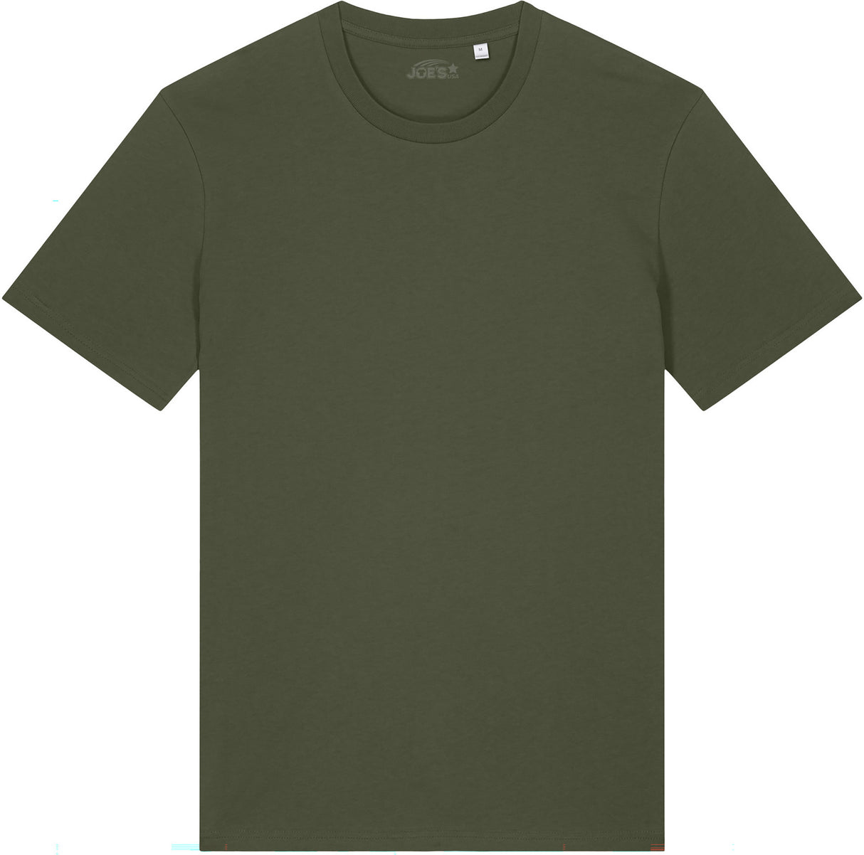 Joe's USA Organic Midweight Tee - Khaki Green