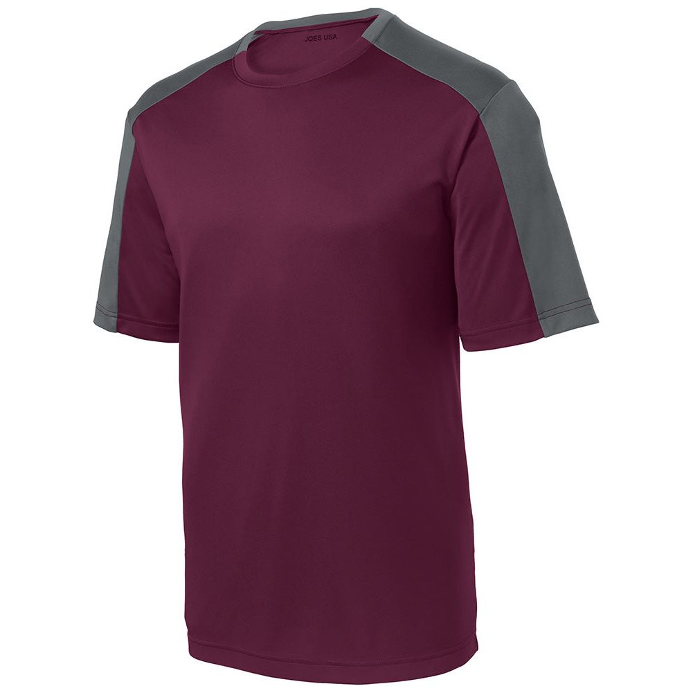 Men's PosiCharge Competitor Sleeve-Blocked Tee T-Shirts DRI-EQUIP