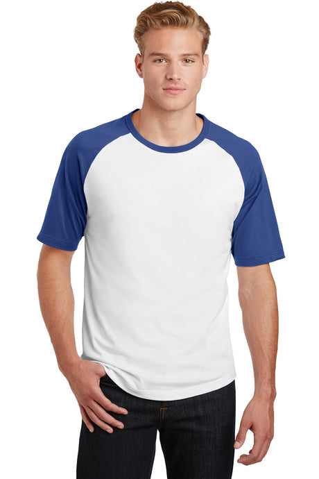 Sport-Tek ®  Short Sleeve Colorblock Raglan Jersey. T201 - Sport-Tek T201
