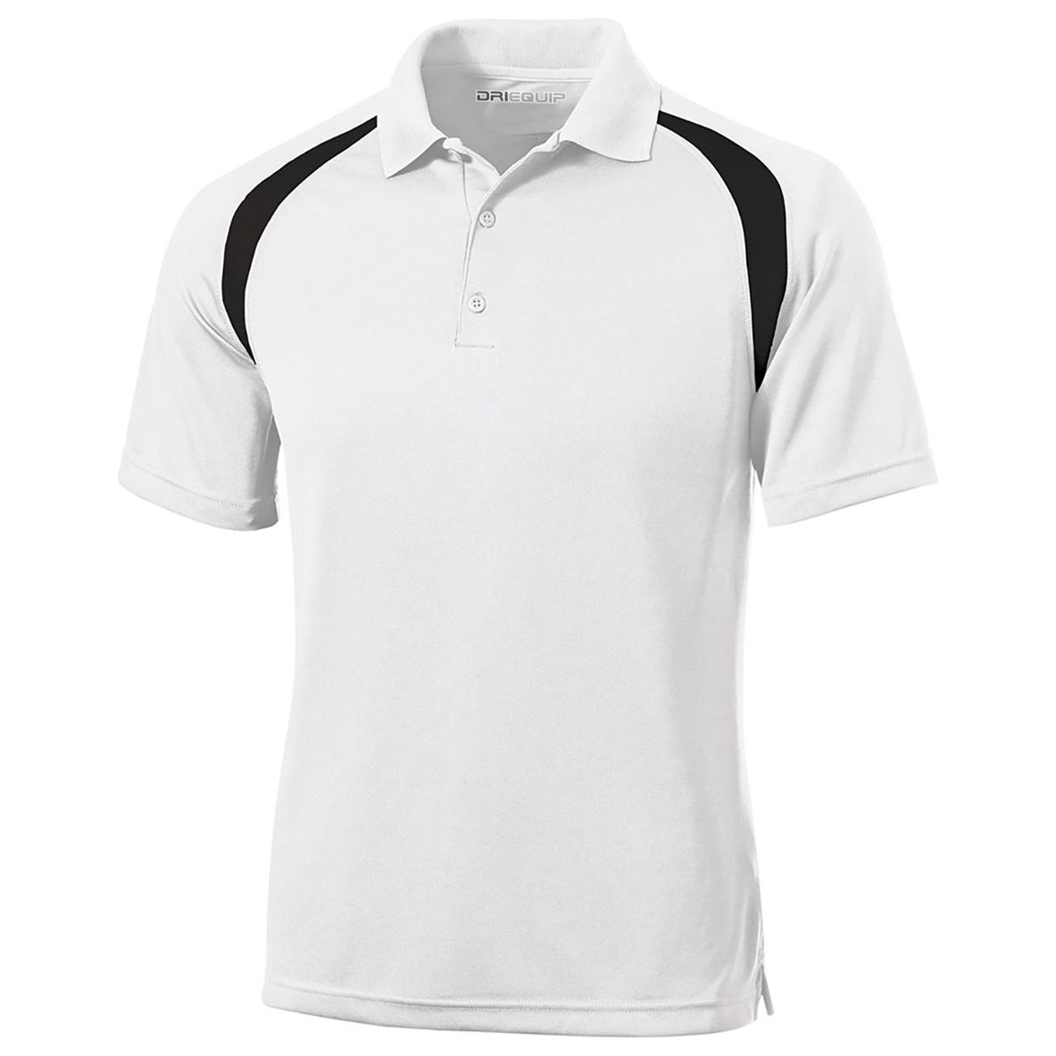 Dry Zone Colorblock Raglan Polo Polos/Knits DRI-EQUIP X-Small White / Black