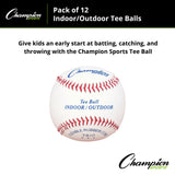 Champion Sports INDOOR/OUTDOOR TEE BALLS