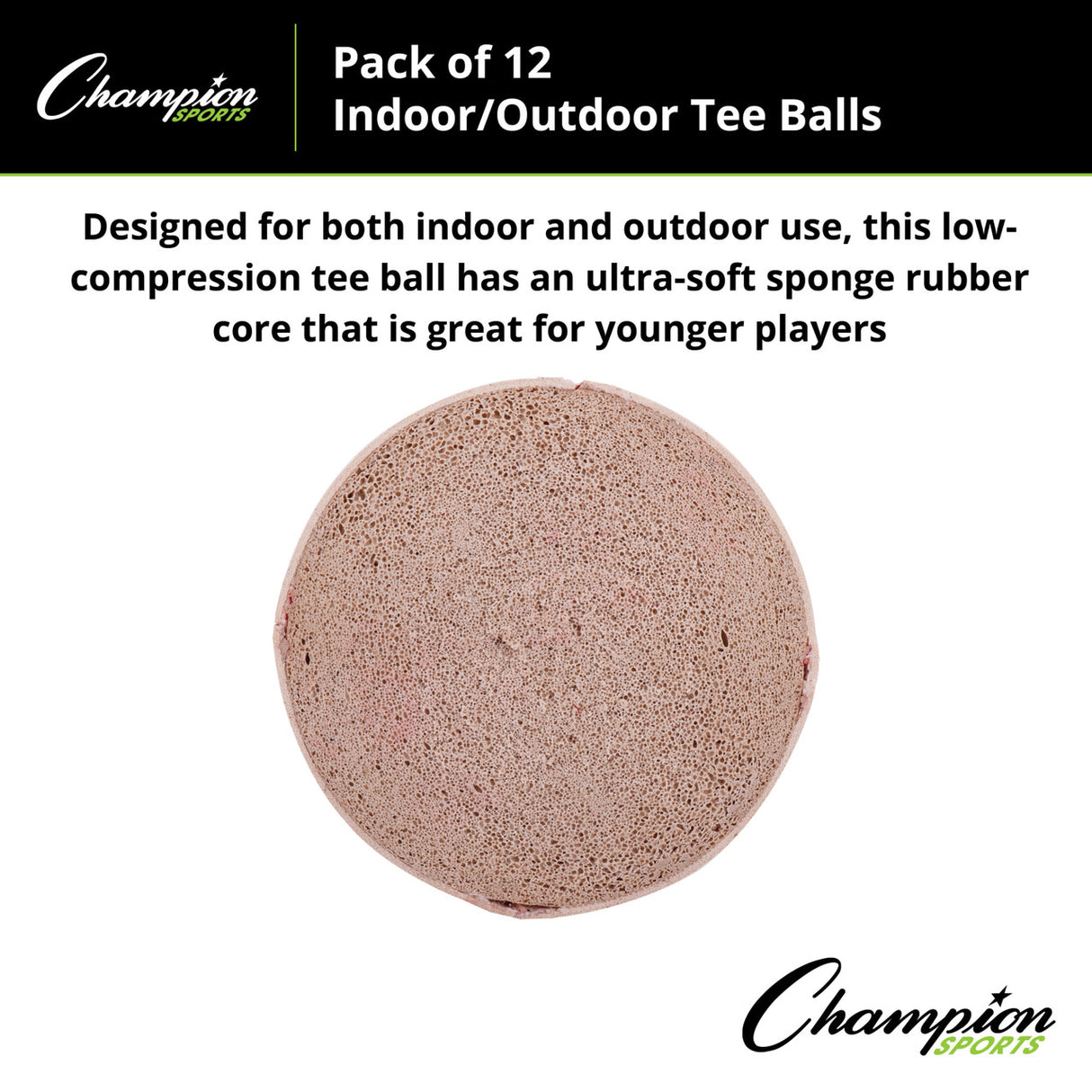 Champion Sports INDOOR/OUTDOOR TEE BALLS