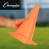 Champion Sports HIGH-VISIBILITY PLASTIC CONE 12" H