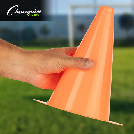 Champion Sports HIGH-VISIBILITY PLASTIC CONE 12" H