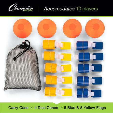 Champion Sports DELUXE FLAG FOOTBALL SET