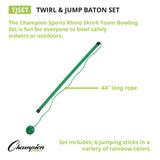 Champion Sports TWIRL AND JUMP BATON SET