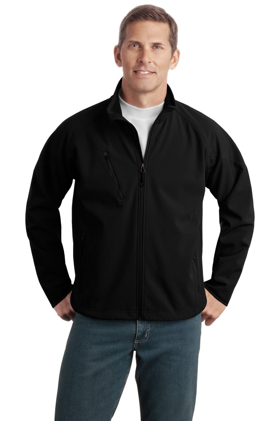 Port Authority ®  Tall Textured Soft Shell Jacket. TLJ705 - Port Authority TLJ705