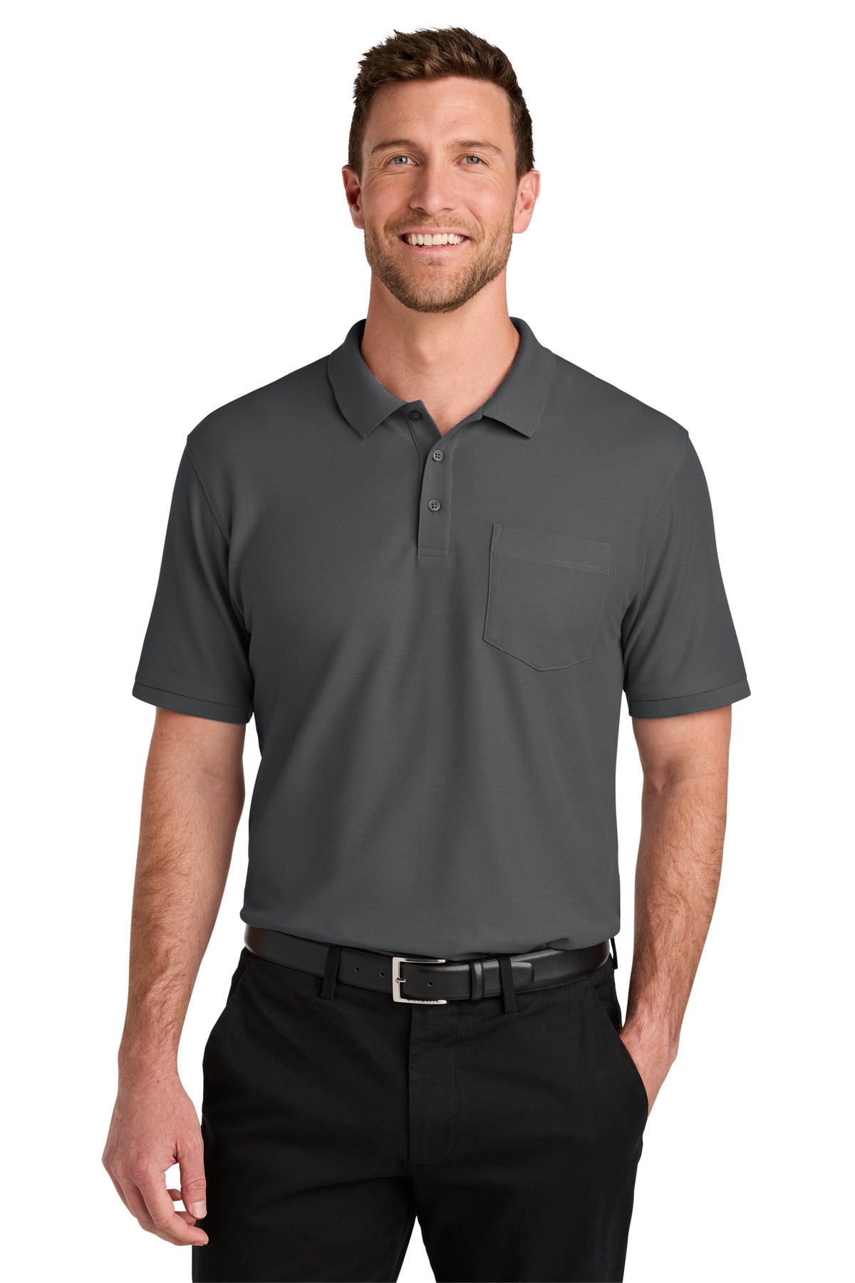 Port Authority ®  Tall Wearever Signature Pique Pocket Polo TLK200P - Port Authority TLK200P