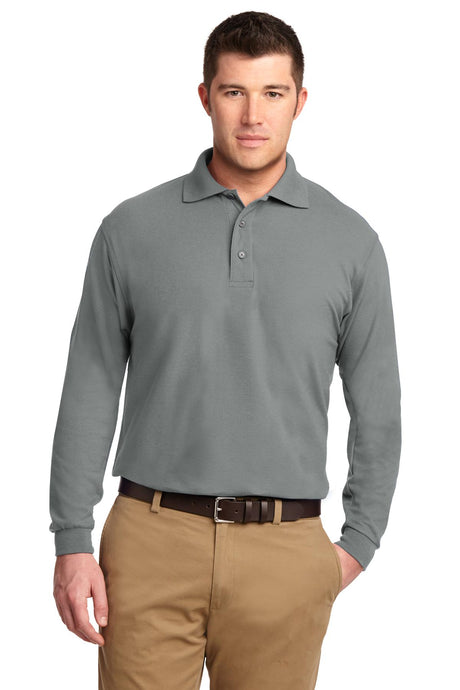 Port Authority TLK500LS Tall Silk Touch Long Sleeve Polo Wholesale Tall Polos