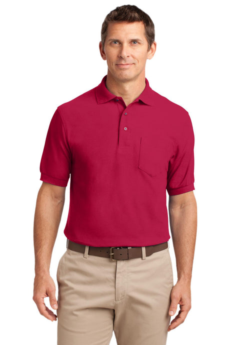Port Authority ®  Tall Silk Touch™ Polo with Pocket. TLK500P - Port Authority TLK500P