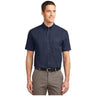 Port Authority ® Tall Short Sleeve Easy Care Shirt. TLS508 Tall Port Authority Navy/ Light Stone LT