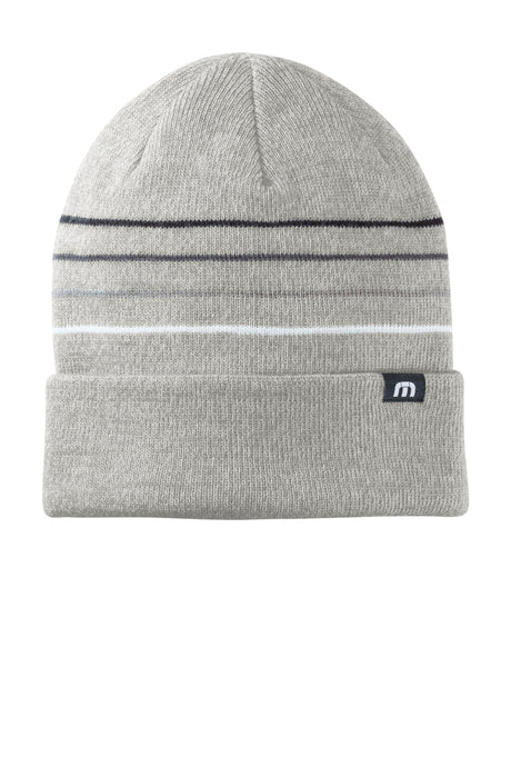 TravisMathew TM1MY393 Striped Cuffed Beanie