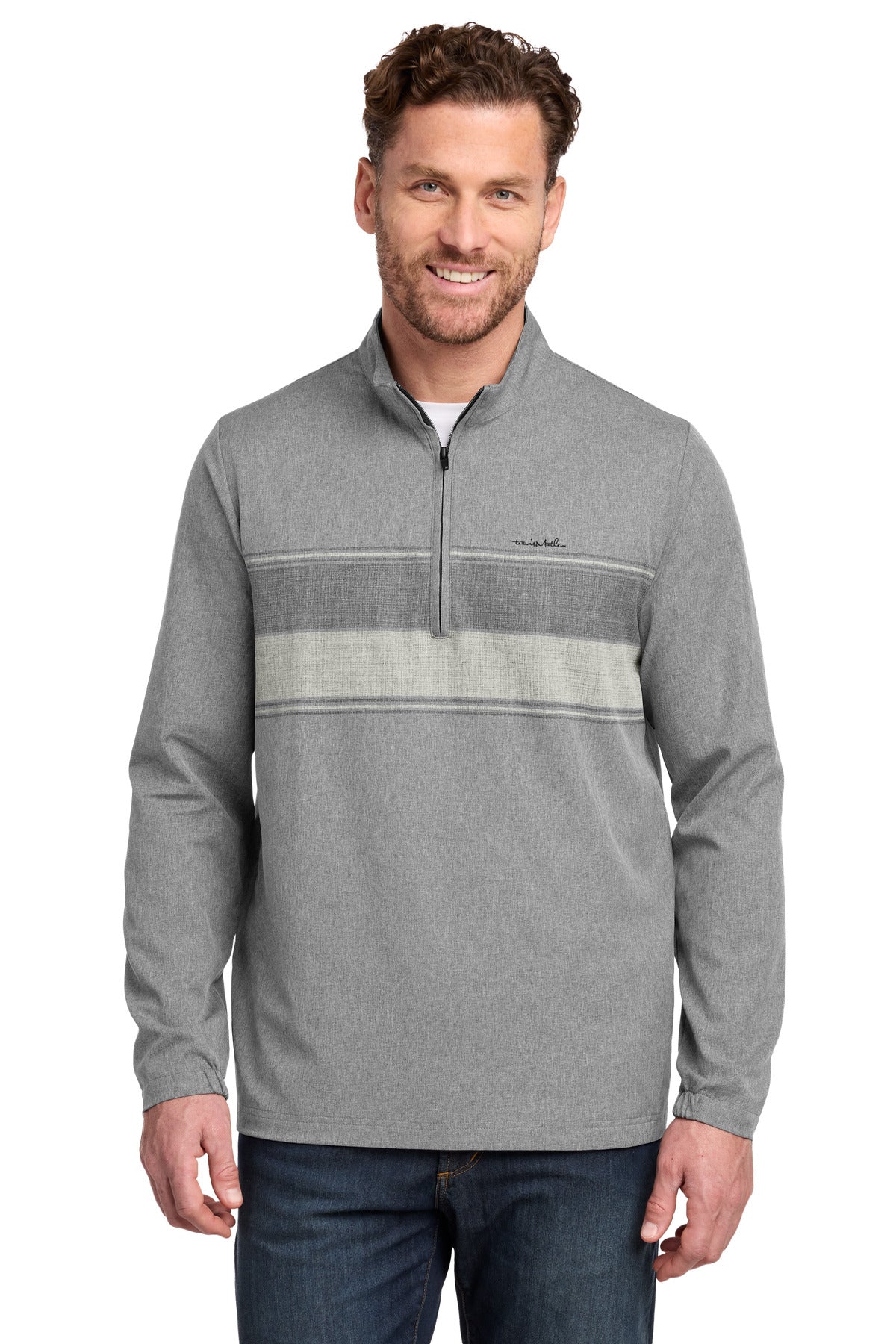 TravisMathew TM1MZ340 Balboa Chest Stripe 1/4-Zip