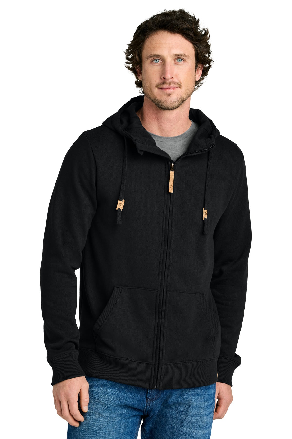 tentree TTCM4414 Space Dye Fleece Full-Zip Hoodie
