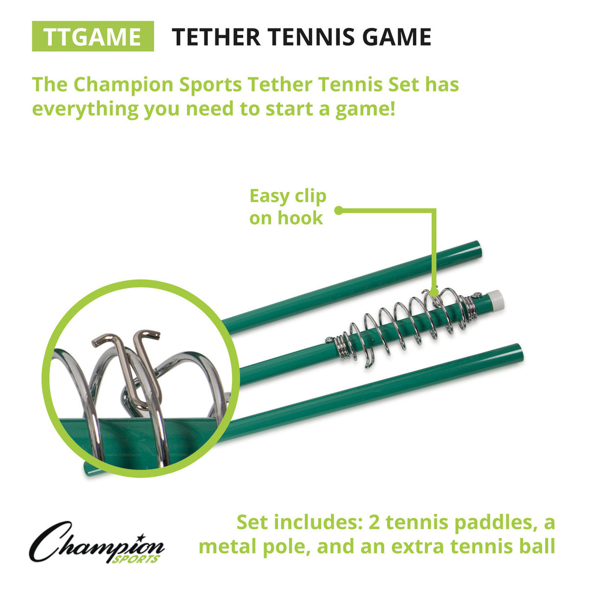 Champion Sports TETHER TENNIS GAME