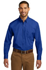 Port Authority TW100 Tall Long Sleeve Carefree Poplin Shirt