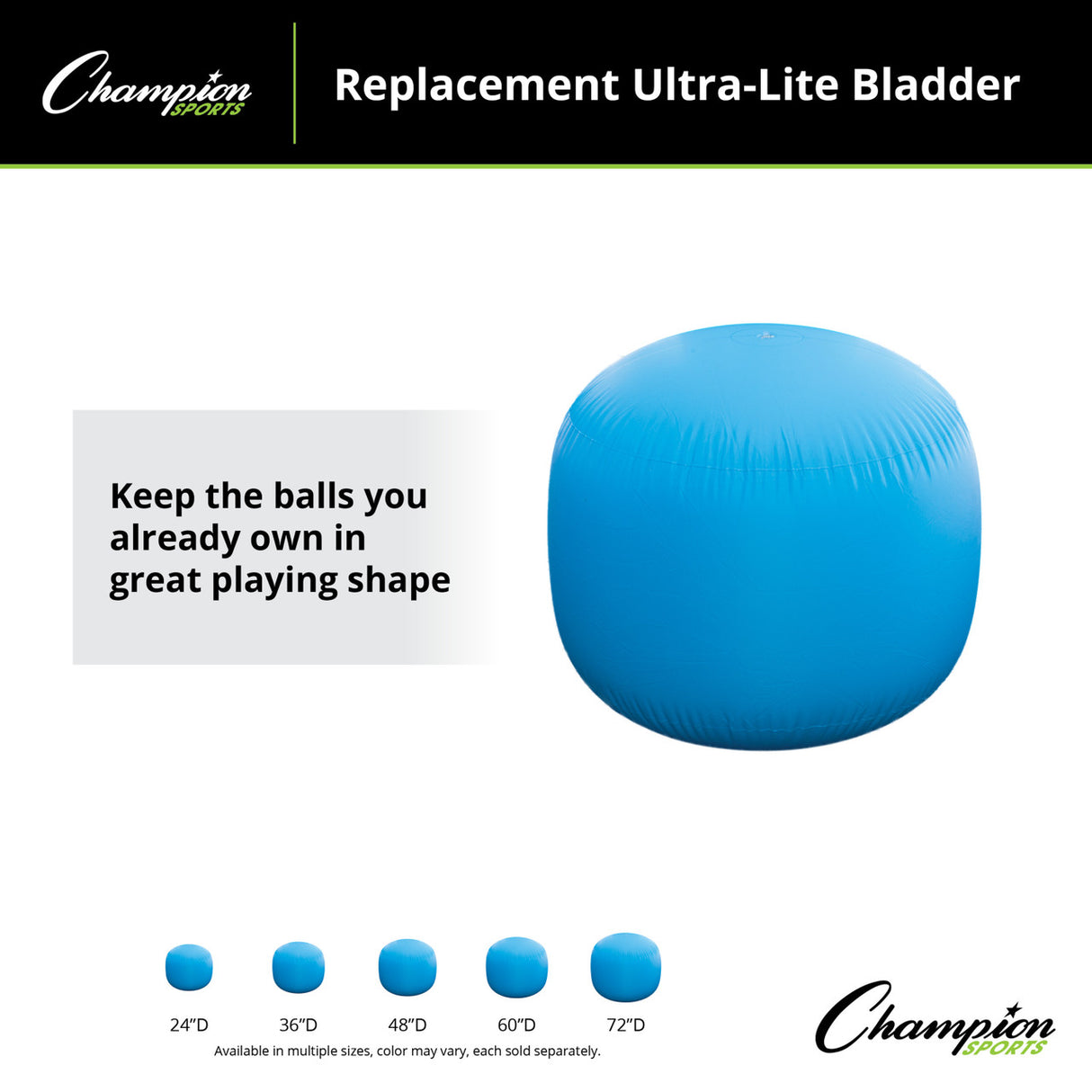 Champion Sports ULTRA-LITE CAGE BALL BLADDER REPLACEMENT 72"