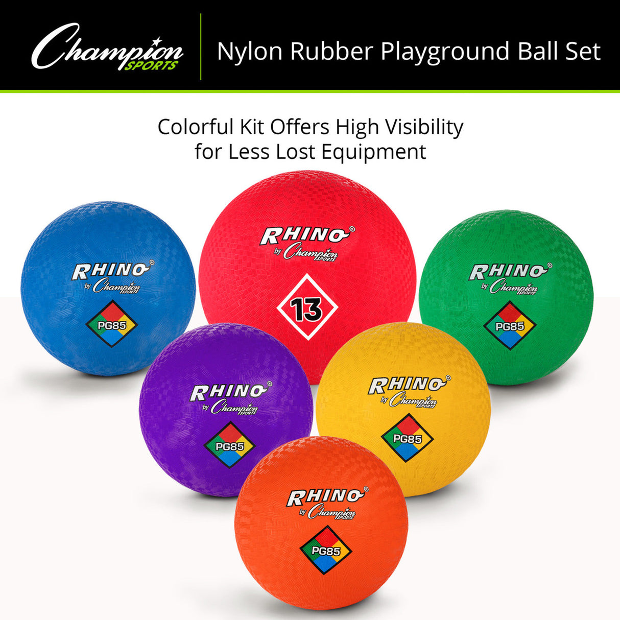 Champion Sports MIXED PLAYGROUND BALLS SET
