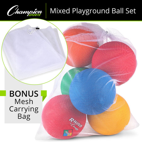 Champion Sports MIXED PLAYGROUND BALLS SET