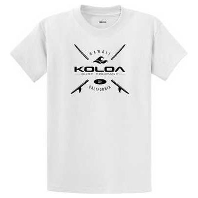 Koloa Surf Co. X Boards Logo Heavy Cotton T-Shirts. Regular, Big and Tall Sizes Koloa Surf Company Men's Shirts